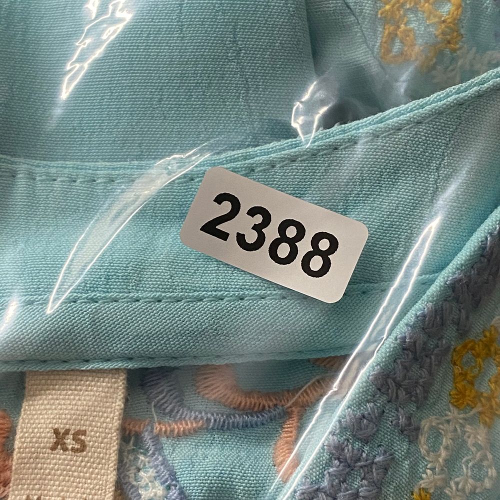 Soft Surroundings Turquoise Embroidered Tunic Top Boho Paisley Floral Pattern XS - Picture 8 of 8